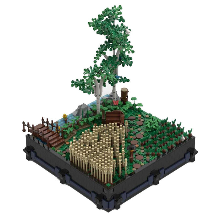MOC - 131114 A4 - Landscape with fields and trees - LesDiy -