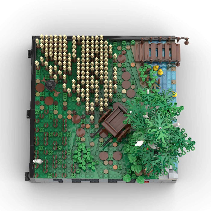 MOC - 131114 A4 - Landscape with fields and trees - LesDiy -