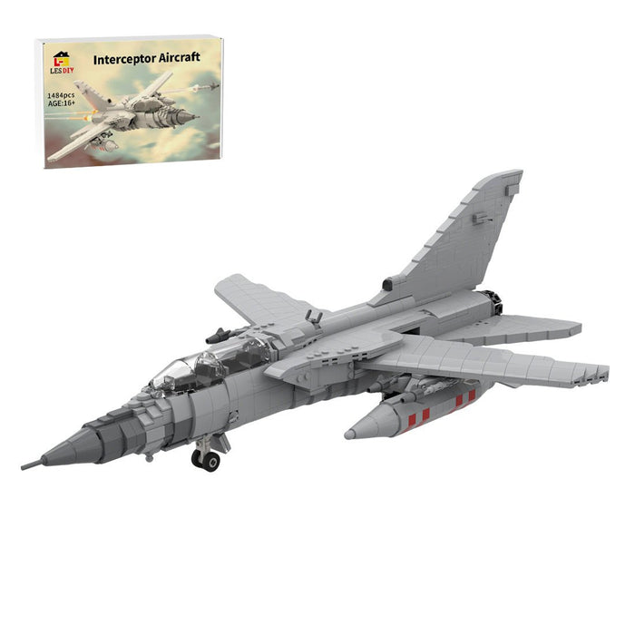 MOC - 131194 1:35 Scale Panavia Tornado ADV F.3 Building Blocks - LesDiy - Building Blocks -