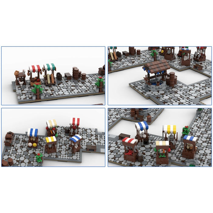 MOC - 131233 H07 Market and Coutyards with Well - LesDiy -