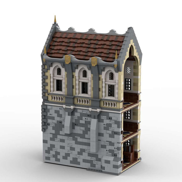 MOC - 131258 H17 Small Palace with Library, Dining and Practce Room - LesDiy -