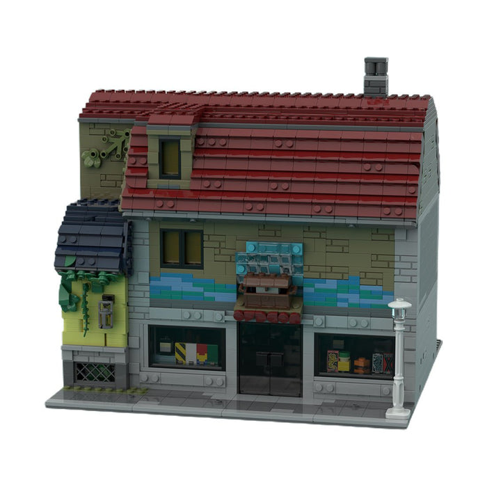 MOC - 133953 Pearl Comic Shop Street Scene Model - LesDiy -
