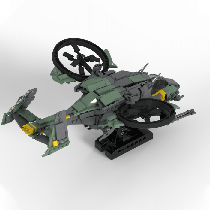MOC - 134407 Avatar 2 Kestrel Gunship Building Blocks - LesDiy -