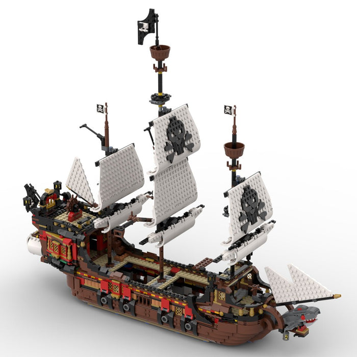 MOC - 134441 Medieval Pirate Warship Model - LesDiy - Locomotive -