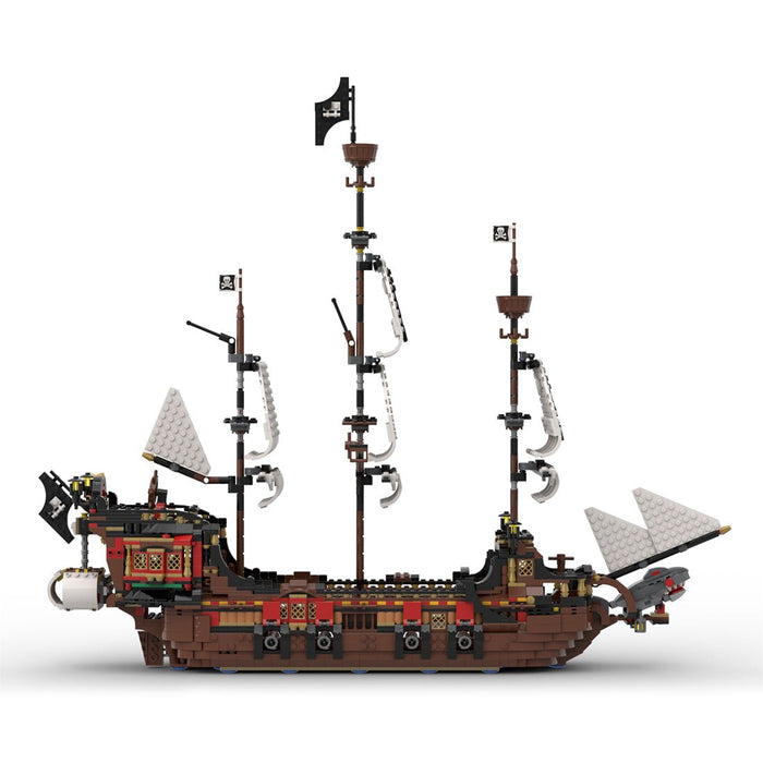 MOC - 134441 Medieval Pirate Warship Model - LesDiy - Locomotive -
