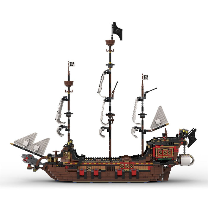 MOC - 134441 Medieval Pirate Warship Model - LesDiy - Locomotive -