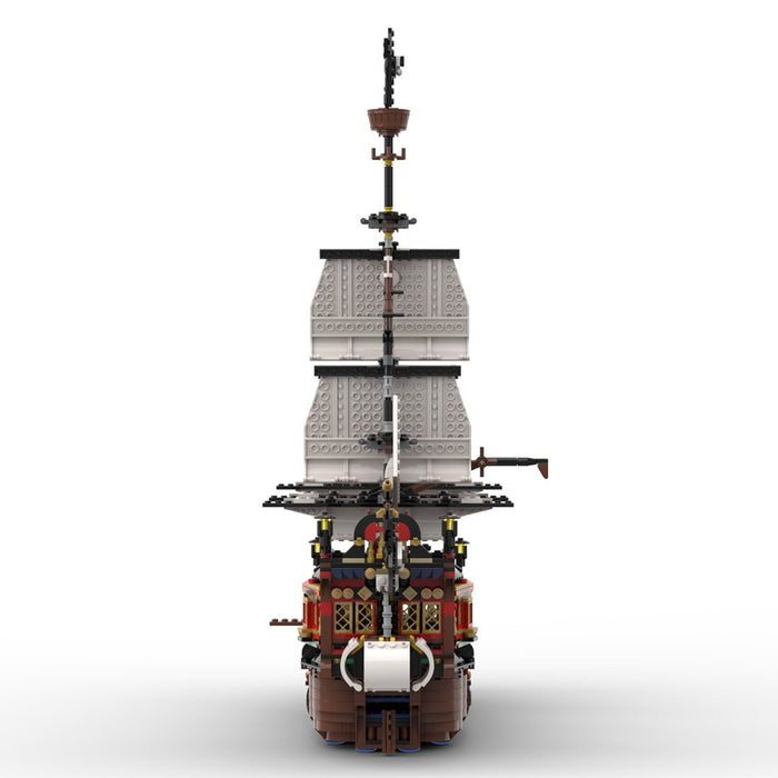 MOC - 134441 Medieval Pirate Warship Model - LesDiy - Locomotive -