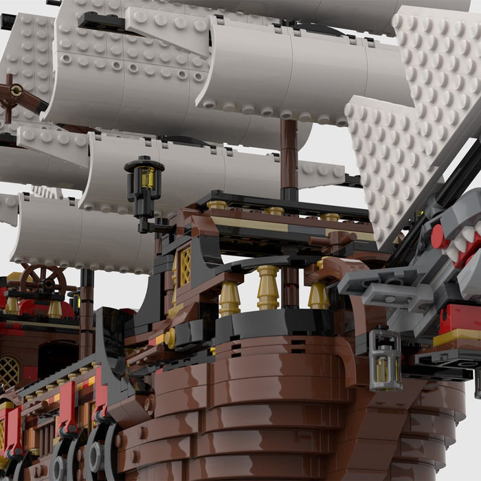 MOC - 134441 Medieval Pirate Warship Model - LesDiy - Locomotive -