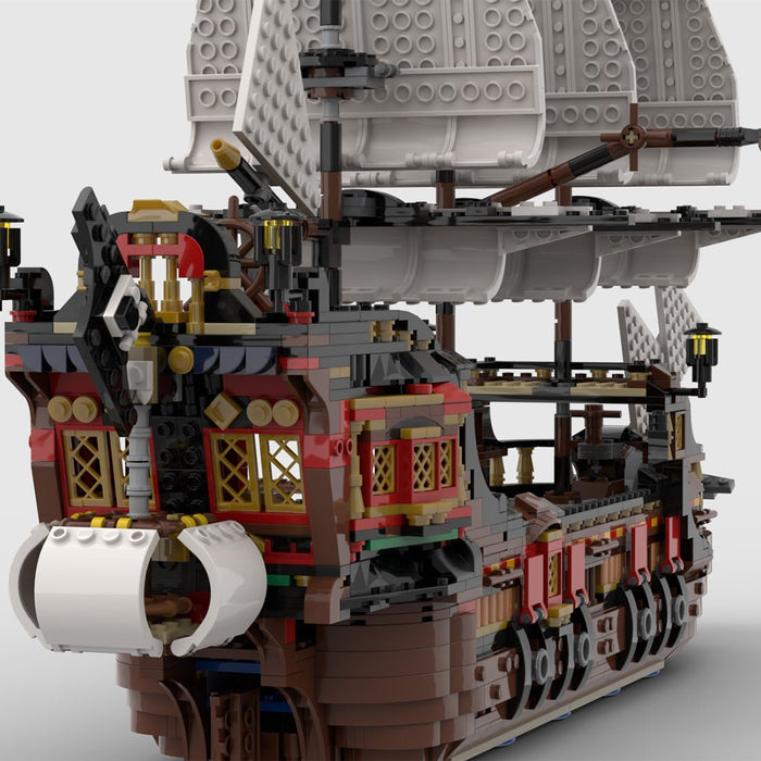 MOC - 134441 Medieval Pirate Warship Model - LesDiy - Locomotive -