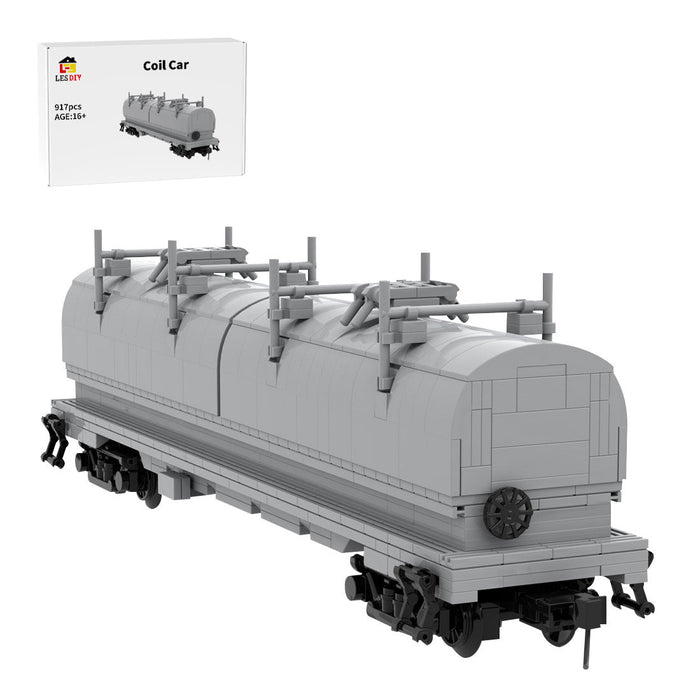 MOC - 134547 Coil Car Union Pacific Reto Train Model - LesDiy - Locomotive -