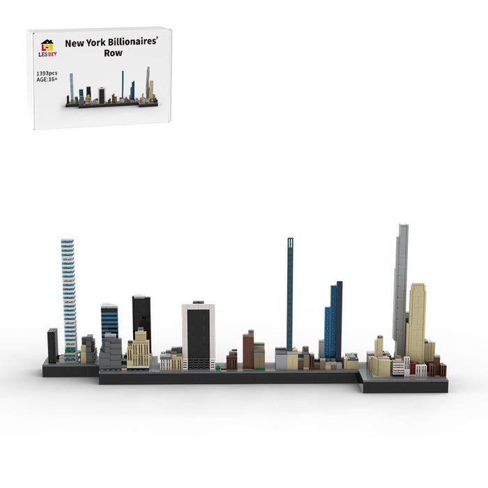 MOC - 136555 1/2000 Scale Billionaires Row - NYC Building Blocks - LesDiy - Building Blocks -