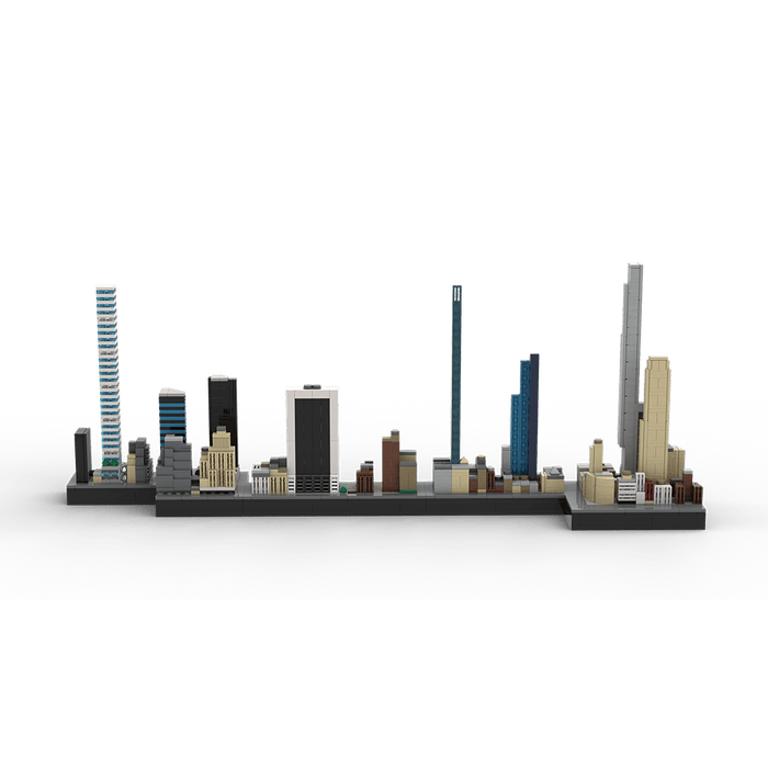 MOC - 136555 1/2000 Scale Billionaires Row - NYC Building Blocks - LesDiy - Building Blocks -