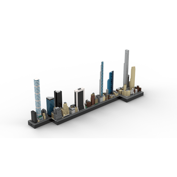MOC - 136555 1/2000 Scale Billionaires Row - NYC Building Blocks - LesDiy - Building Blocks -
