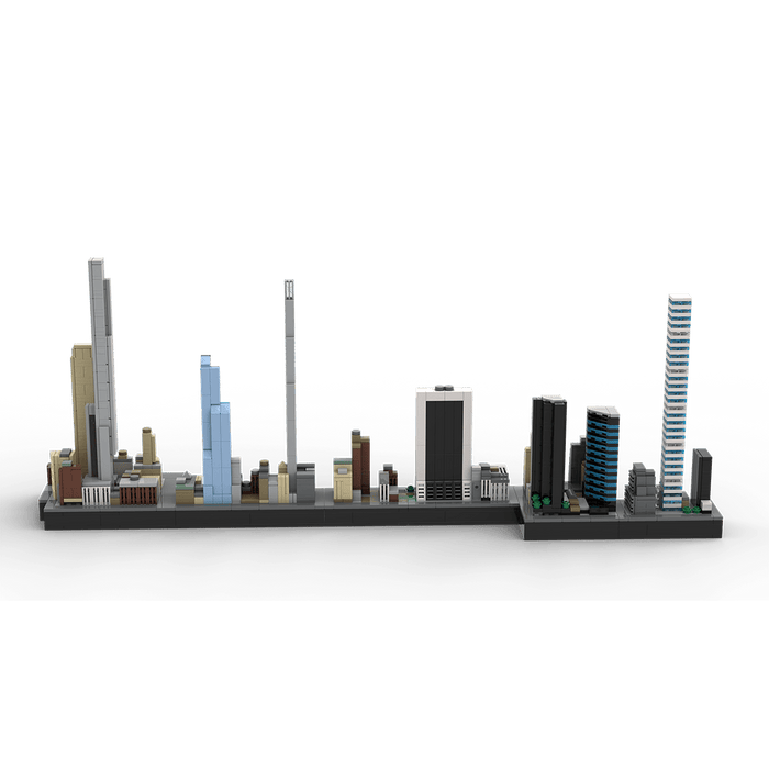 MOC - 136555 1/2000 Scale Billionaires Row - NYC Building Blocks - LesDiy - Building Blocks -