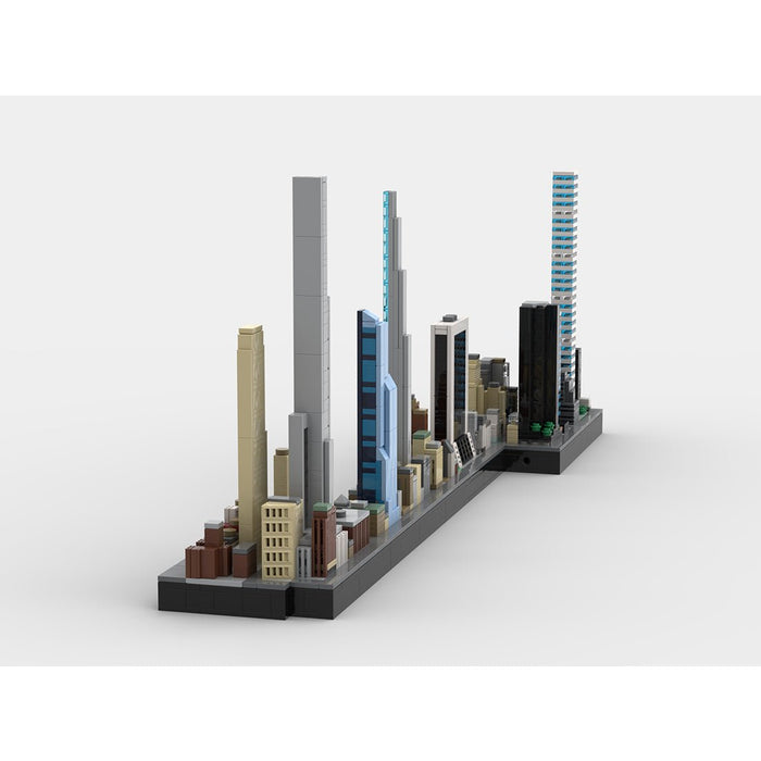 MOC - 136555 1/2000 Scale Billionaires Row - NYC Building Blocks - LesDiy - Building Blocks -