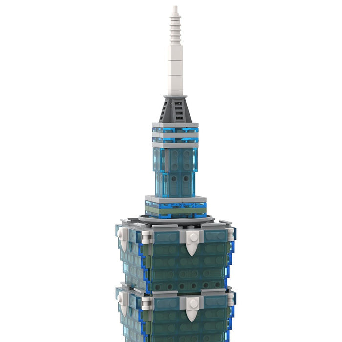 MOC - 136995 Taipei 1 - 0 - 1 Skyscraper - 1/800 Scale Building Blocks - LesDiy - Building Blocks -