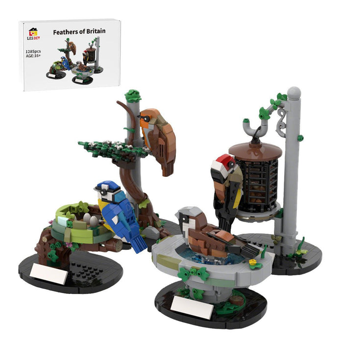 MOC - 138570 Garden Birds of Britain Building Blocks - LesDiy - Building Blocks -