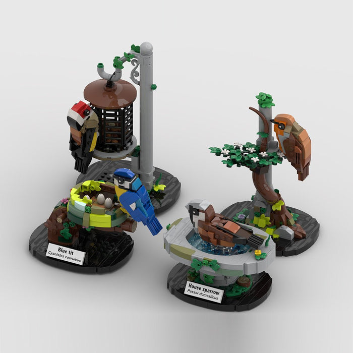 MOC - 138570 Garden Birds of Britain Building Blocks - LesDiy - Building Blocks -