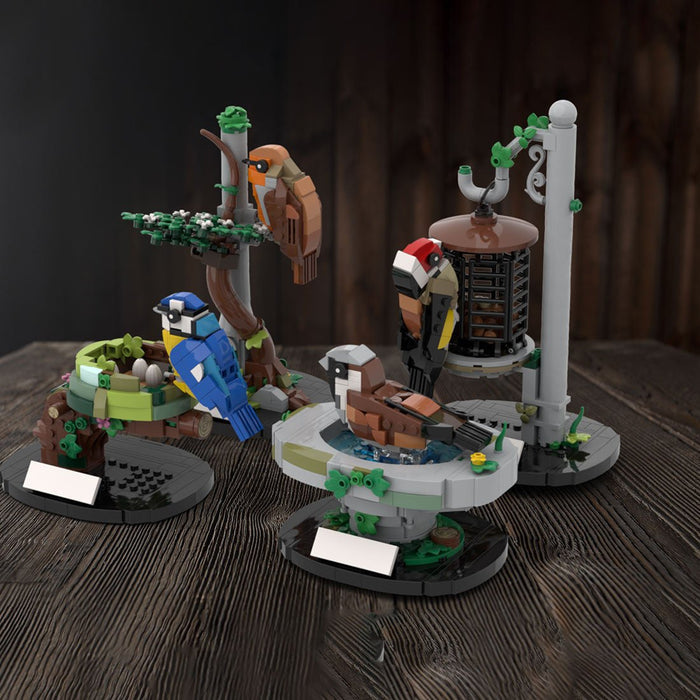 MOC - 138570 Garden Birds of Britain Building Blocks - LesDiy - Building Blocks -
