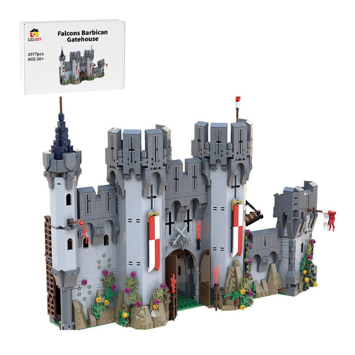 MOC - 138840 Falcons Barbican Gatehouse Medieval Castle - LesDiy -