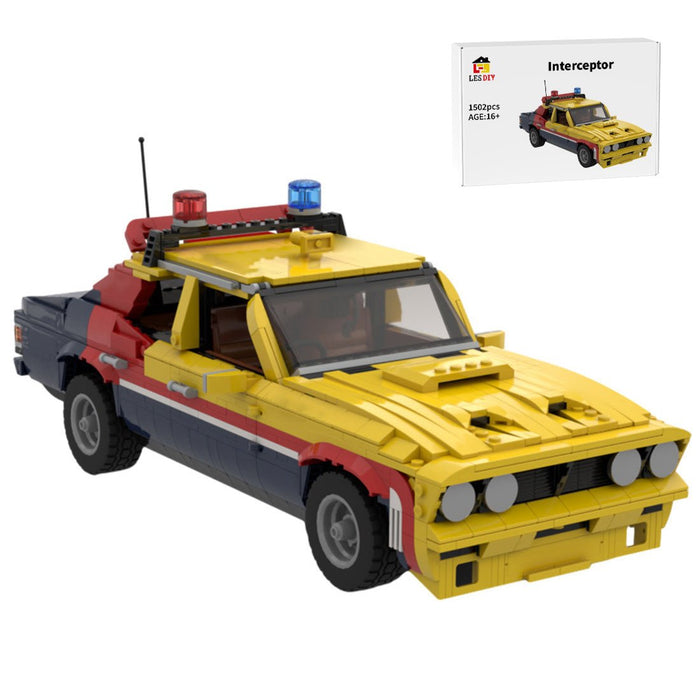 MOC - 140187 Mad Max Yellow Interceptor Building Blocks - LesDiy - Building Blocks -