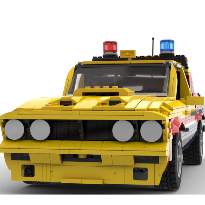 MOC - 140187 Mad Max Yellow Interceptor Building Blocks - LesDiy - Building Blocks -