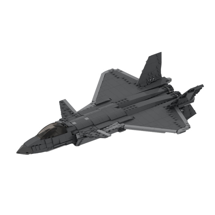 MOC - 141153 Chengdu J - 20 Fighter Jet Aircraft - LesDiy -