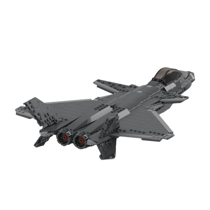 MOC - 141153 Chengdu J - 20 Fighter Jet Aircraft - LesDiy -