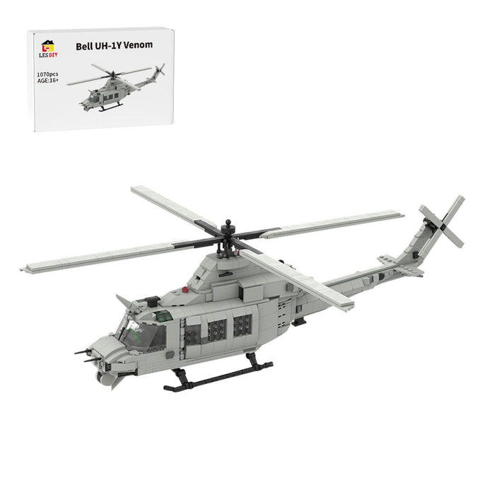 MOC - 141242 Bell UH - 1Y Venom | 1:35 Scale Building Blocks - LesDiy - building blocks -