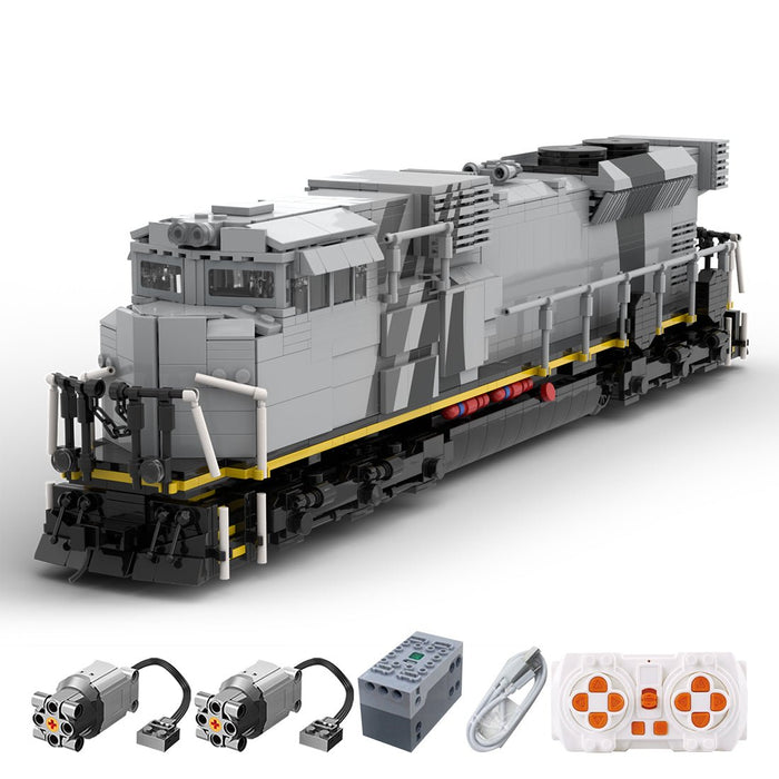 MOC - 142194 SD70ACS Etihad Rail Train Model - LesDiy - Building Blocks -