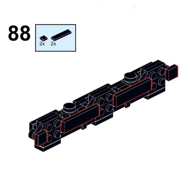 MOC - 142194 SD70ACS Etihad Rail Train Model - LesDiy - Building Blocks -