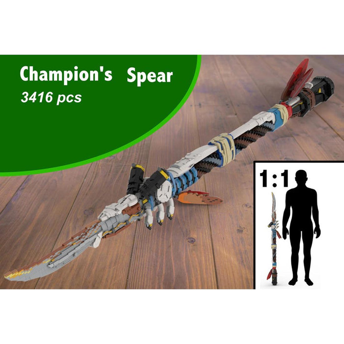 MOC - 142400 Horizon Forbidden West 1:1 scale Champion's Spear Building Blocks - LesDiy - Building Blocks -