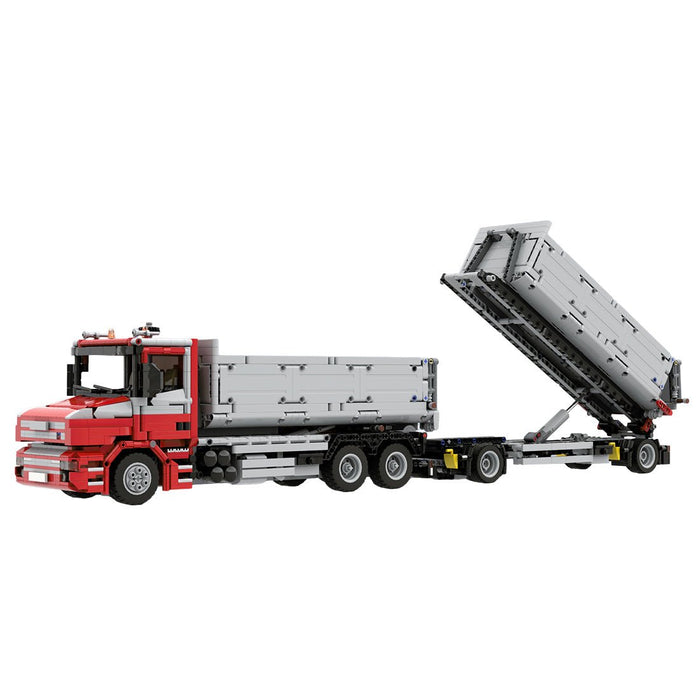 MOC - 147918 Scania T114 3 Axles Hookloader with Trailer - LesDiy -
