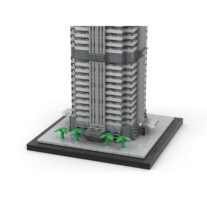 MOC - 148580 Shanghai Jin Mao Tower - 1/800 Scale Building Blocks - LesDiy - Building Blocks -