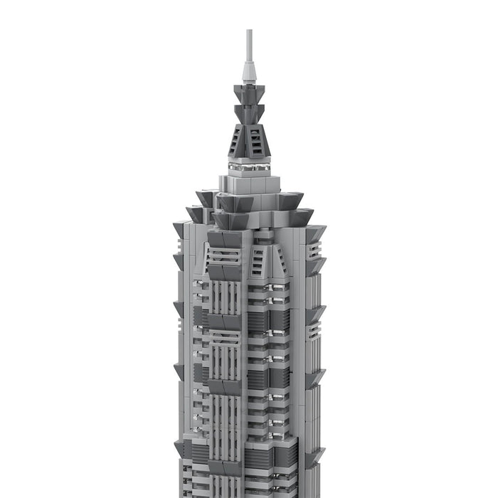 MOC - 148580 Shanghai Jin Mao Tower - 1/800 Scale Building Blocks - LesDiy - Building Blocks -