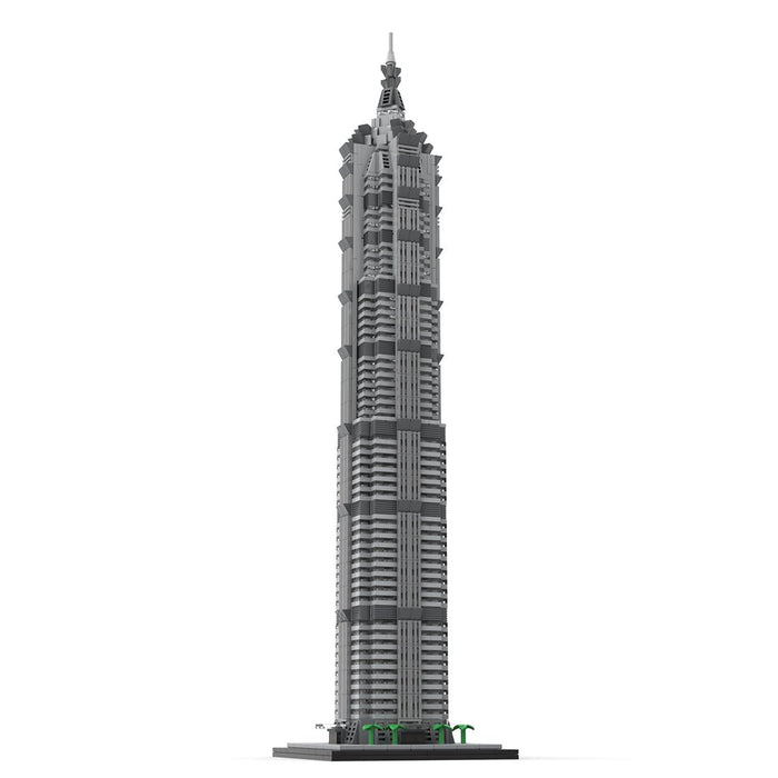 MOC - 148580 Shanghai Jin Mao Tower - 1/800 Scale Building Blocks - LesDiy - Building Blocks -