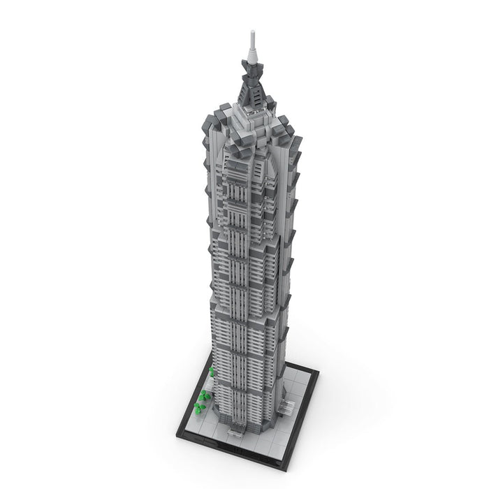 MOC - 148580 Shanghai Jin Mao Tower - 1/800 Scale Building Blocks - LesDiy - Building Blocks -