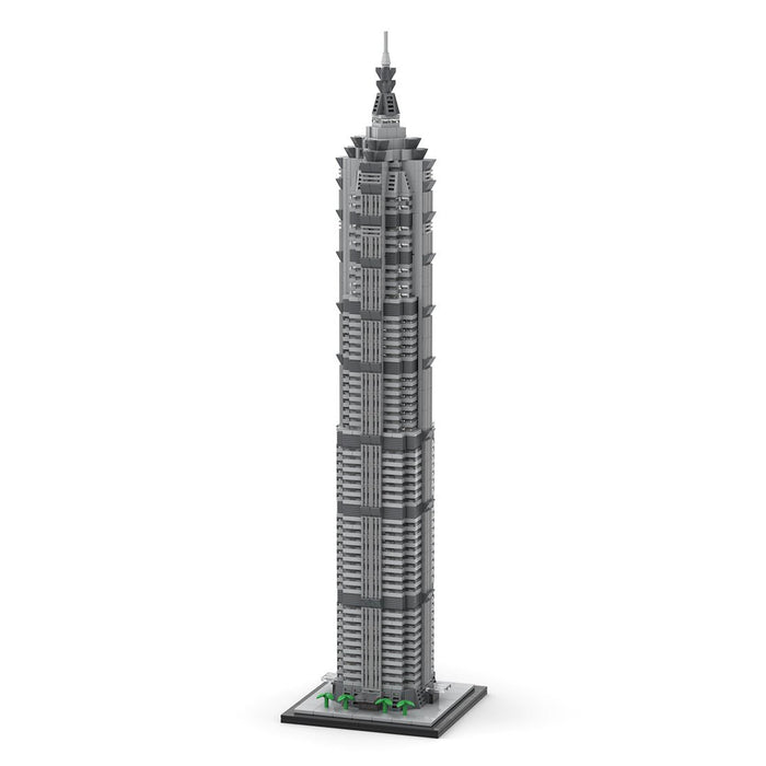 MOC - 148580 Shanghai Jin Mao Tower - 1/800 Scale Building Blocks - LesDiy - Building Blocks -
