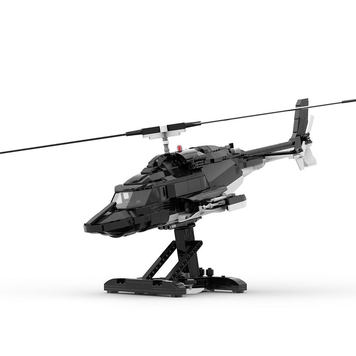 MOC - 149250 AIRWOLF Bell 222 Building Blocks - LesDiy -