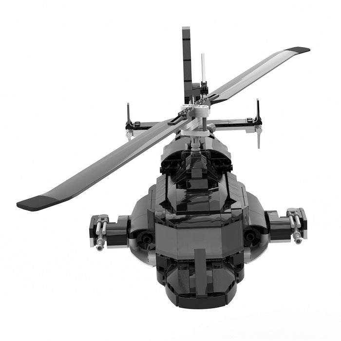 MOC - 149250 AIRWOLF Bell 222 Building Blocks - LesDiy -