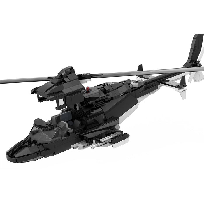 MOC - 149250 AIRWOLF Bell 222 Building Blocks - LesDiy -