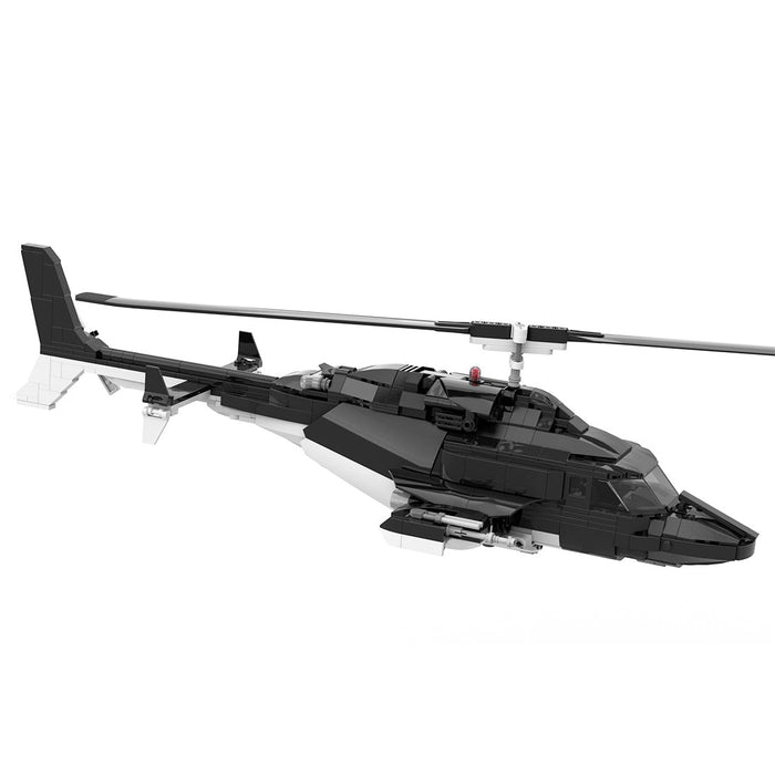 MOC - 149250 AIRWOLF Bell 222 Building Blocks - LesDiy -