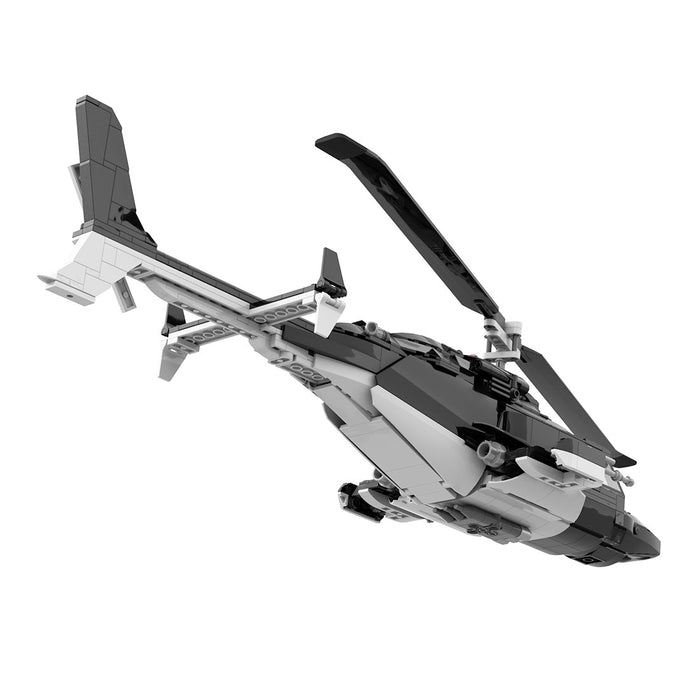MOC - 149250 AIRWOLF Bell 222 Building Blocks - LesDiy -