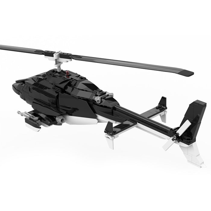 MOC - 149250 AIRWOLF Bell 222 Building Blocks - LesDiy -
