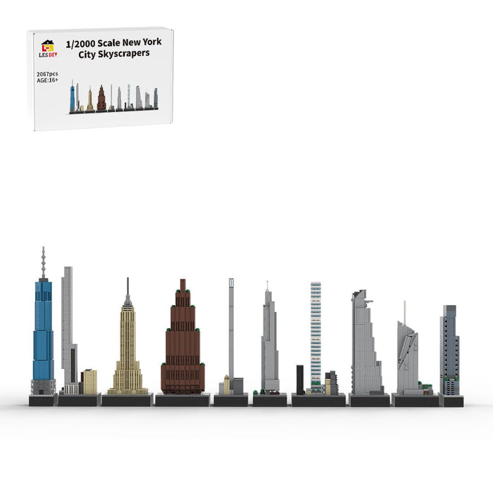 MOC - 151842 1/2000 Scale Tallest Buildings in New York City Building Blocks - LesDiy - Building Blocks -