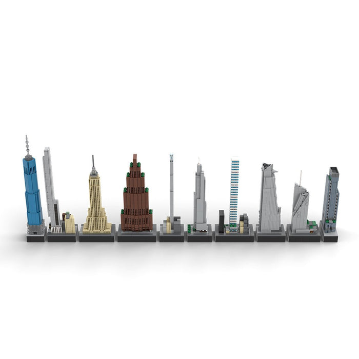 MOC - 151842 1/2000 Scale Tallest Buildings in New York City Building Blocks - LesDiy - Building Blocks -