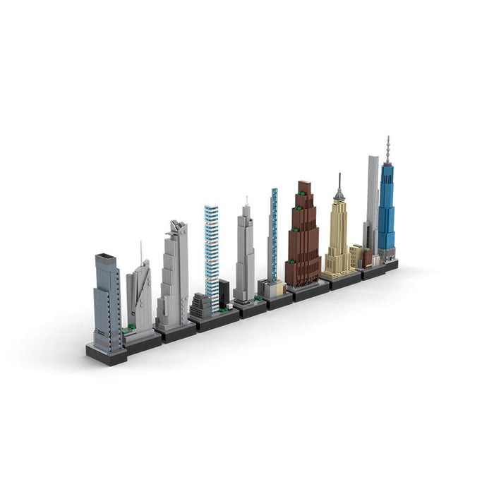 MOC - 151842 1/2000 Scale Tallest Buildings in New York City Building Blocks - LesDiy - Building Blocks -