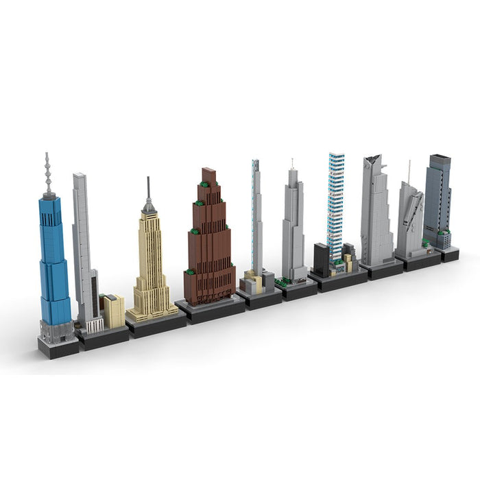 MOC - 151842 1/2000 Scale Tallest Buildings in New York City Building Blocks - LesDiy - Building Blocks -