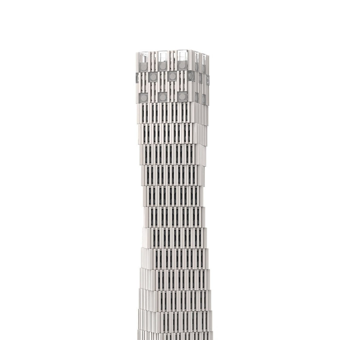 MOC - 152436 Dubai Cayan Tower - 1/800 Scale Building Blocks - LesDiy - Building Blocks -