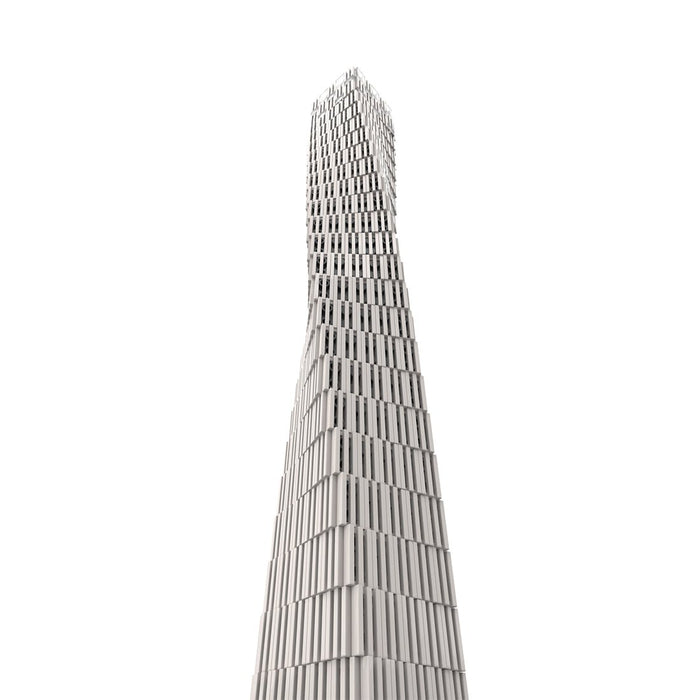 MOC - 152436 Dubai Cayan Tower - 1/800 Scale Building Blocks - LesDiy - Building Blocks -